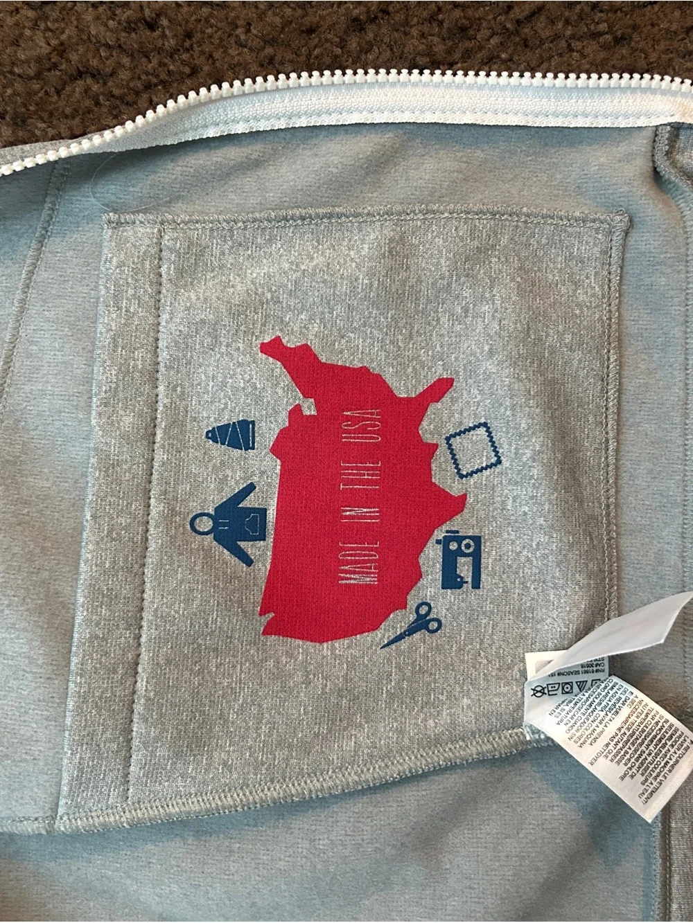 The North Face Men's Light Gray Hoodie Jacket