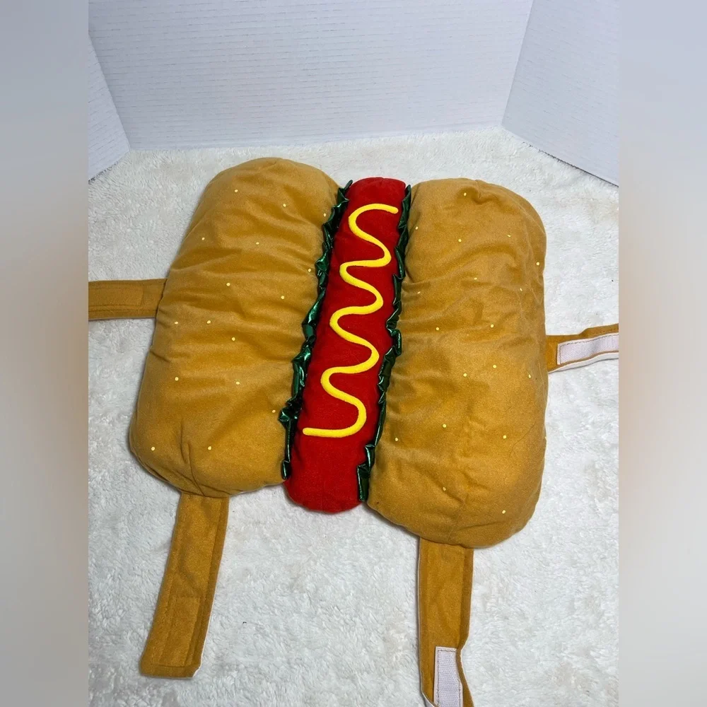 Hot Dog Costume for Dogs - Red and Tan