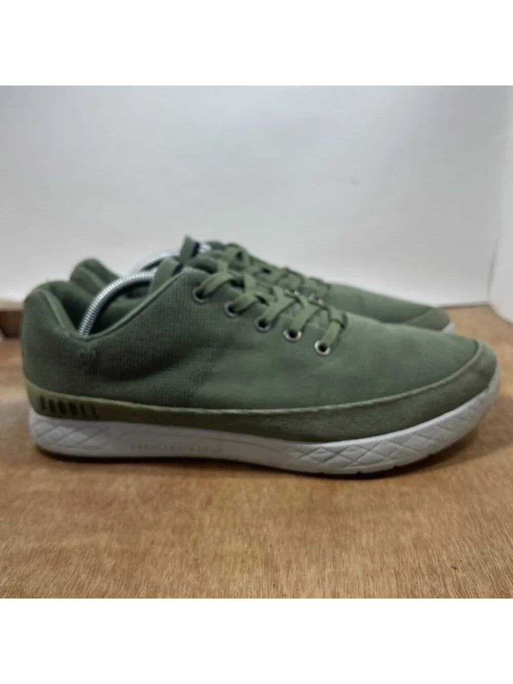 No Bull Trainer Men Size 11.5 Green Low Top Superfabric Gym Shoes Sneakers