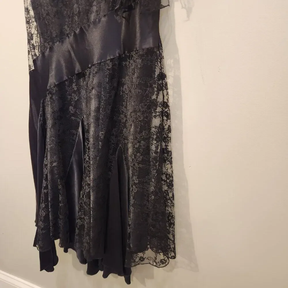 Laundry by Shelli Segal Vintage LBD Grunge Whimisigoth Fairygoth Witchy - Size 8