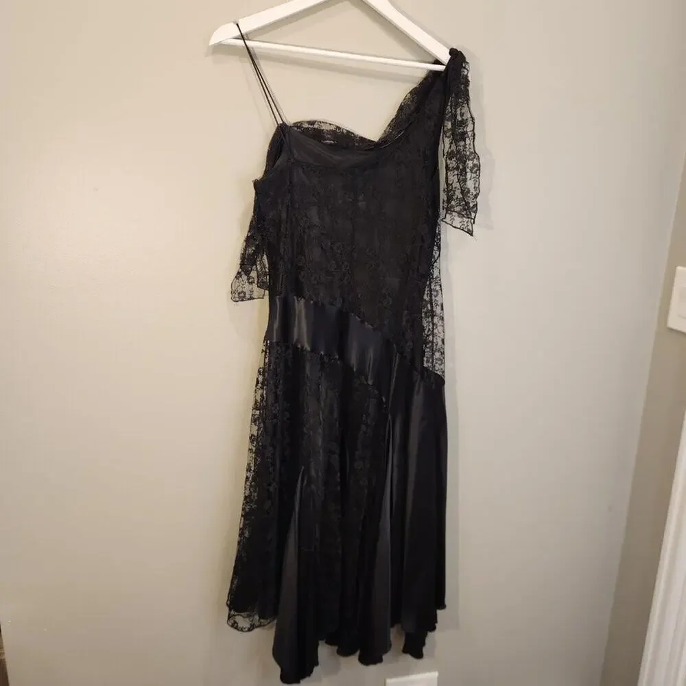 Laundry by Shelli Segal Vintage LBD Grunge Whimisigoth Fairygoth Witchy - Size 8