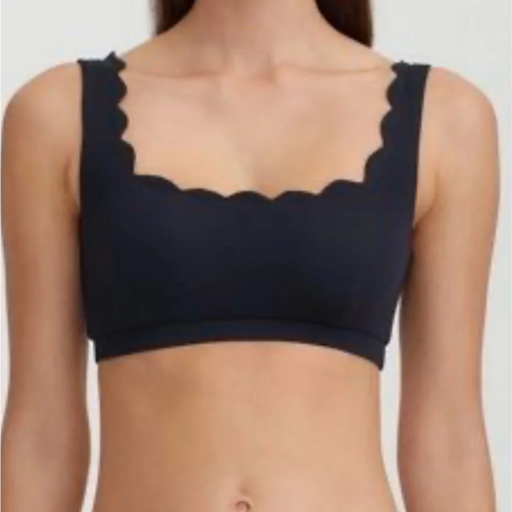 Cupshe women’s size extra large swim,‎ top black color new with tags