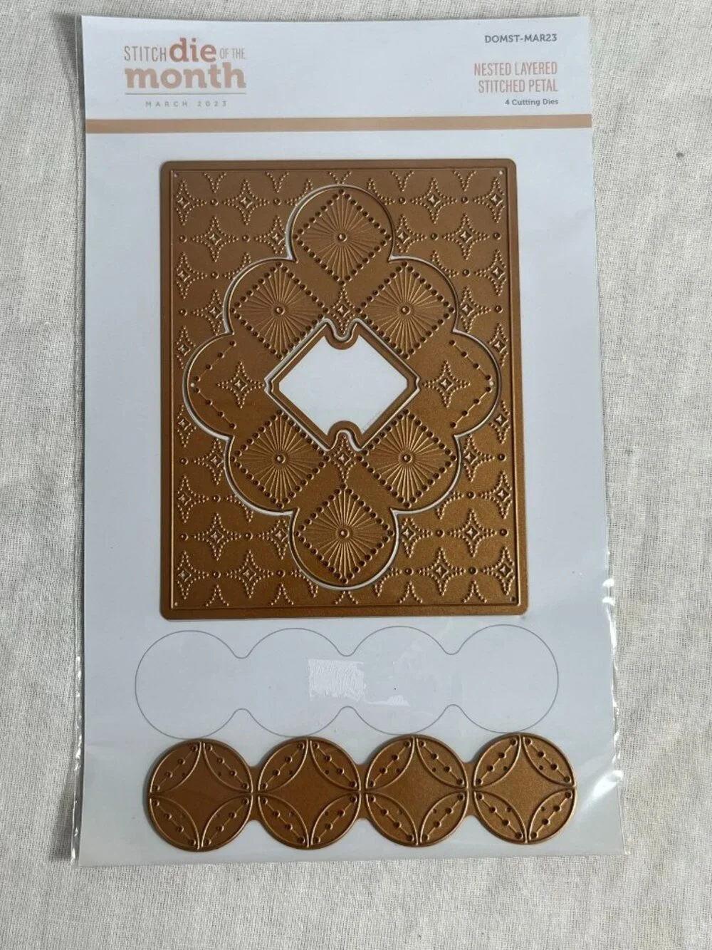 NEW Spellbinders Stitched Dies Nested Layered Stitched Petal March 2023