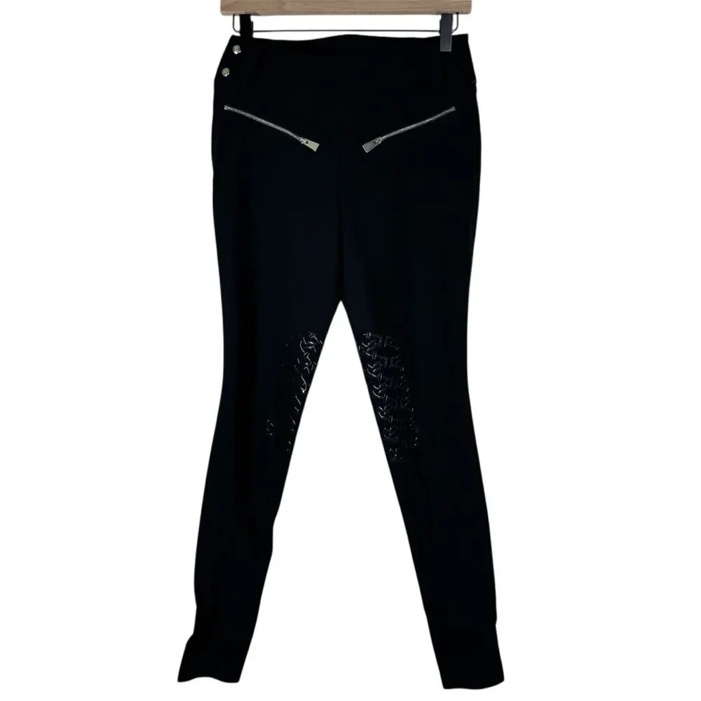 NWT Reigns by Savannah Fellers Katherine Black Riding Breeches Equestrian XS/S