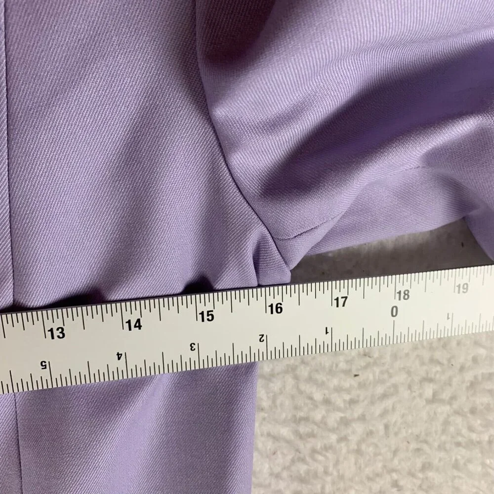 Marcell Von Berlin Women's Double Breasted Long Coat Lilac Blazer Size 4 US 9231