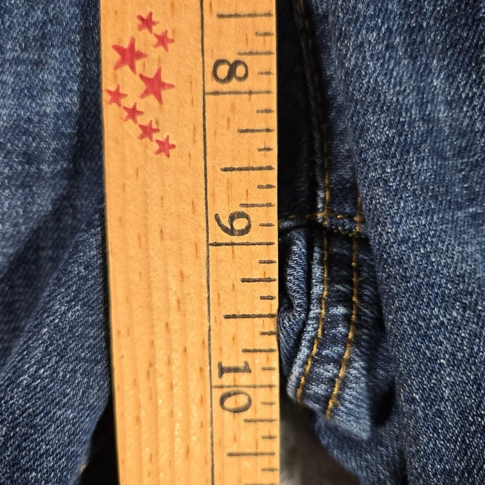 Talbots Simply Flattering 5-Pocket Jeans Womens 4P Dark Wash Straight Leg Denim