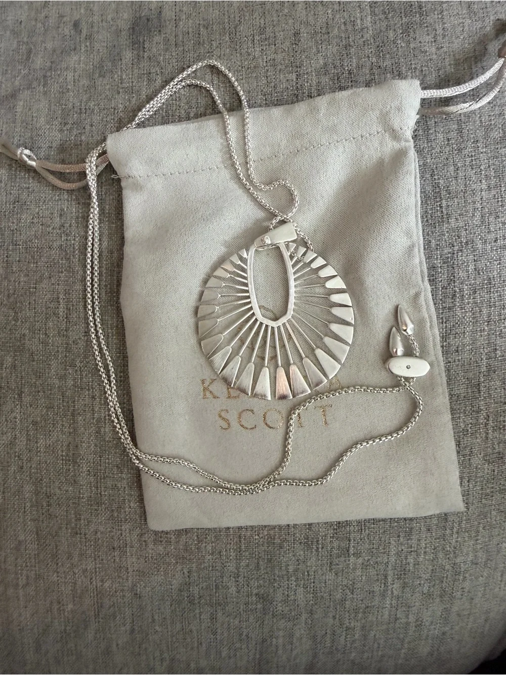 Kendra Scott Silver Deanne Necklace