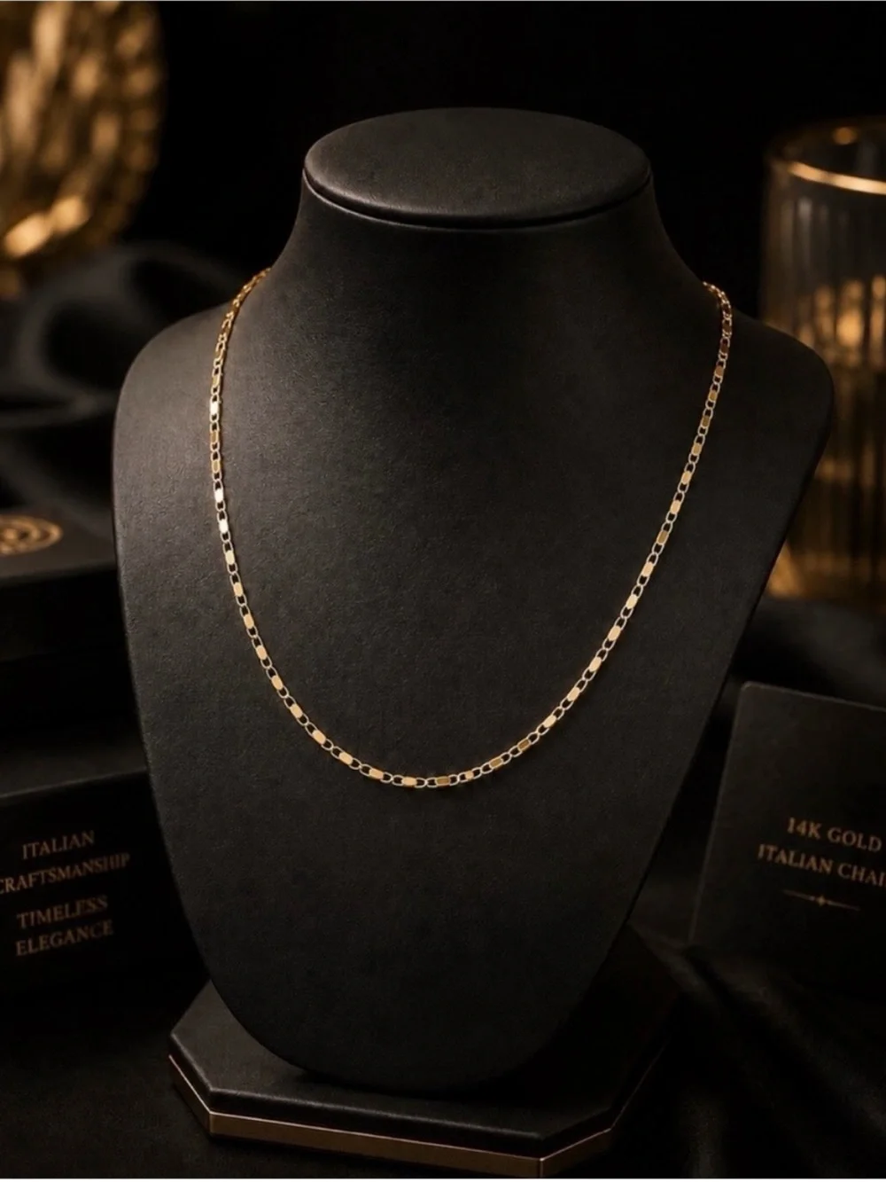 14K Gold Italian 2MM Flat Chain - 24