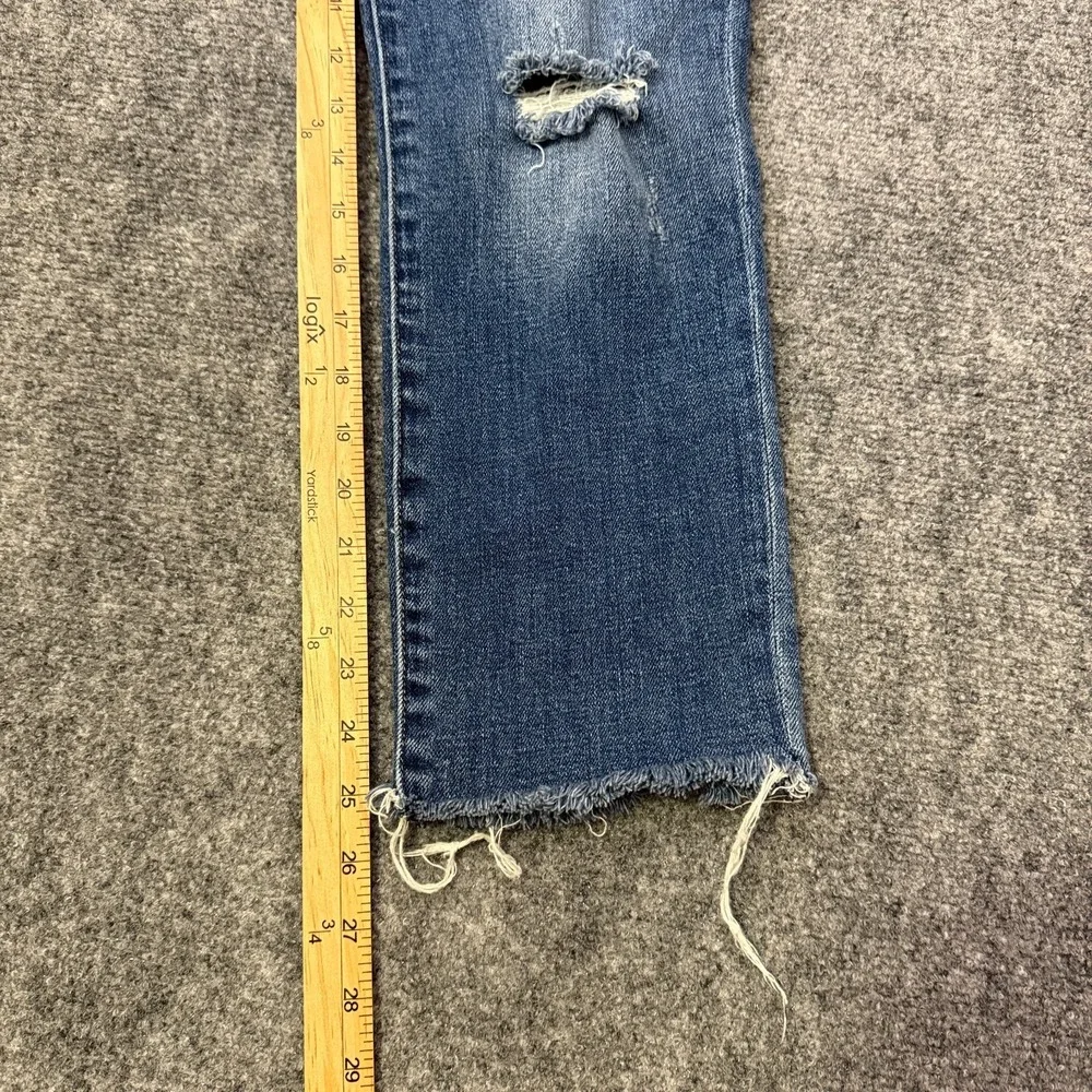 KUT From The Kloth Reese Ankle Straight Jean Womens 10 (30 Waist)‎ Distressed