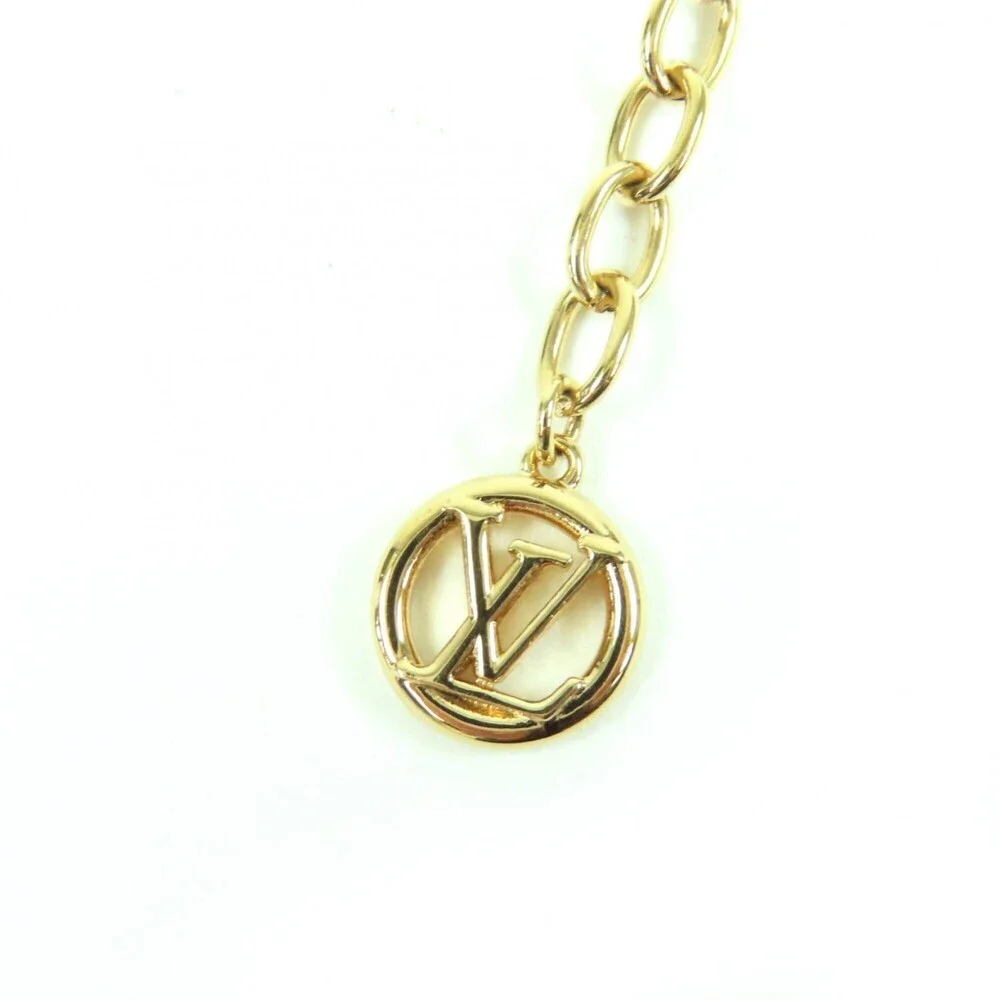 LOUIS VUITTON Gold Heart Necklace