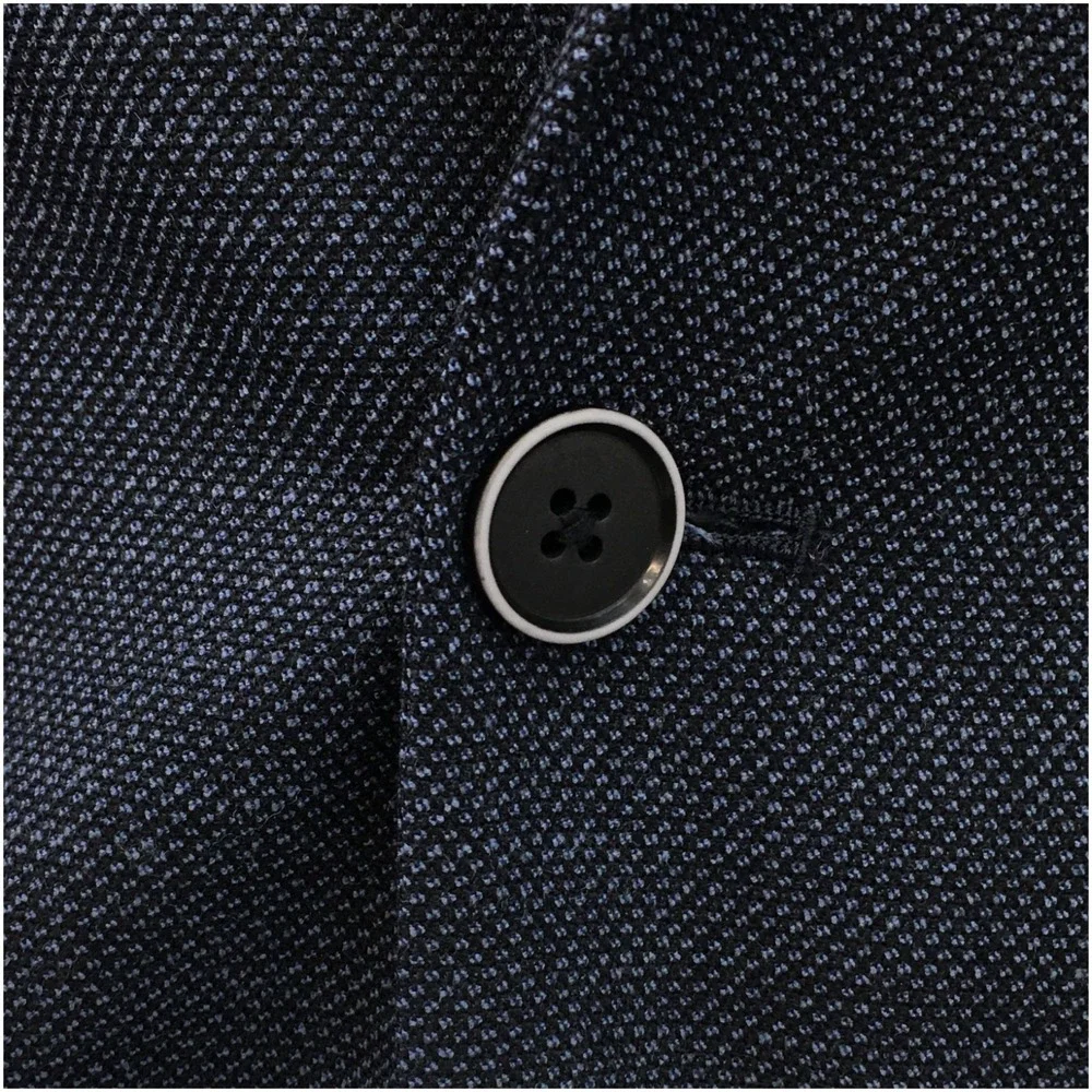 TOMMY HILFIGER Mens Blazer Sport Coat Casual‎ Jacket Size 40L Hopsack Wool Suit