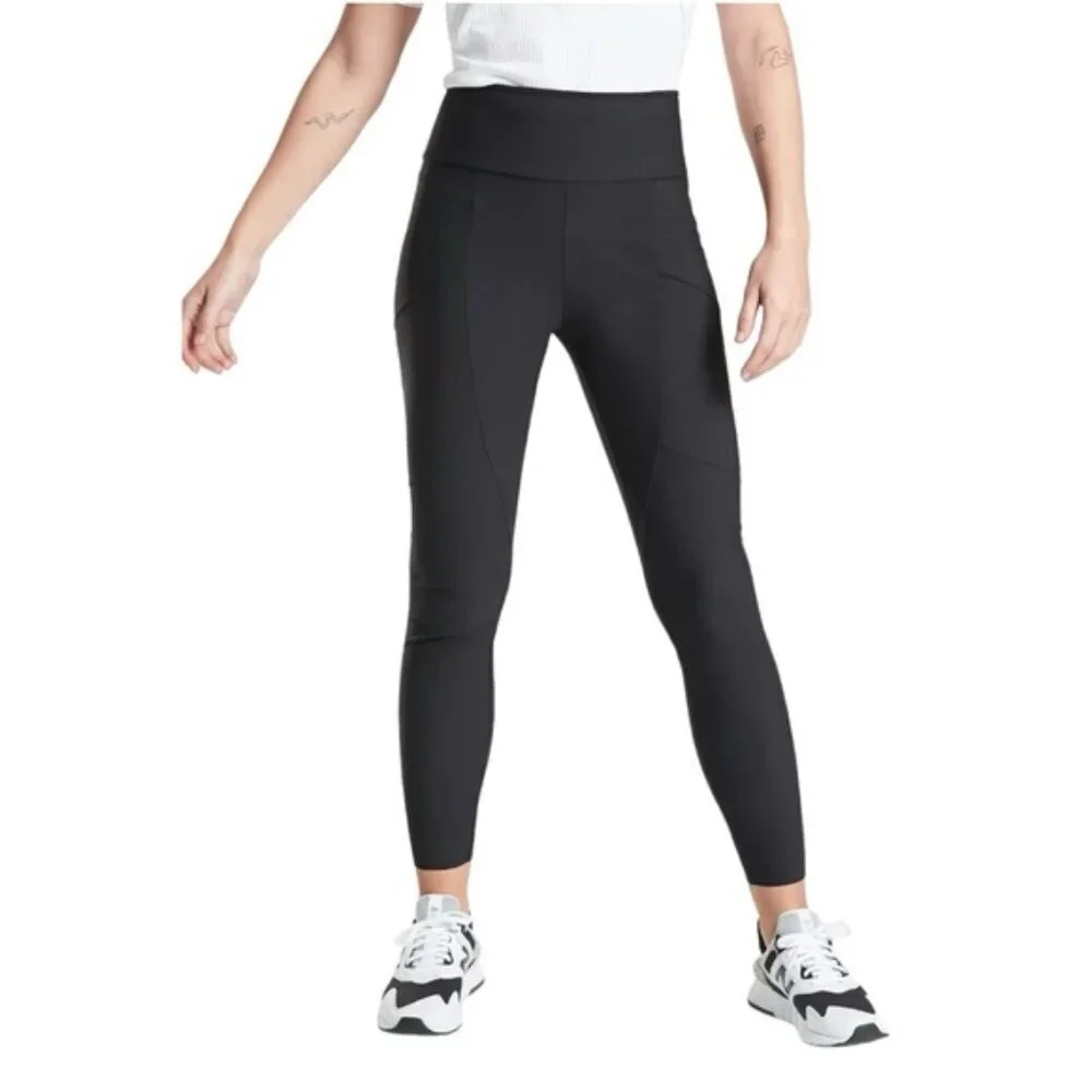 Athleta Leggings Women's Size 4 US Black‎ Stellar City Tight High-Rise Eurolux