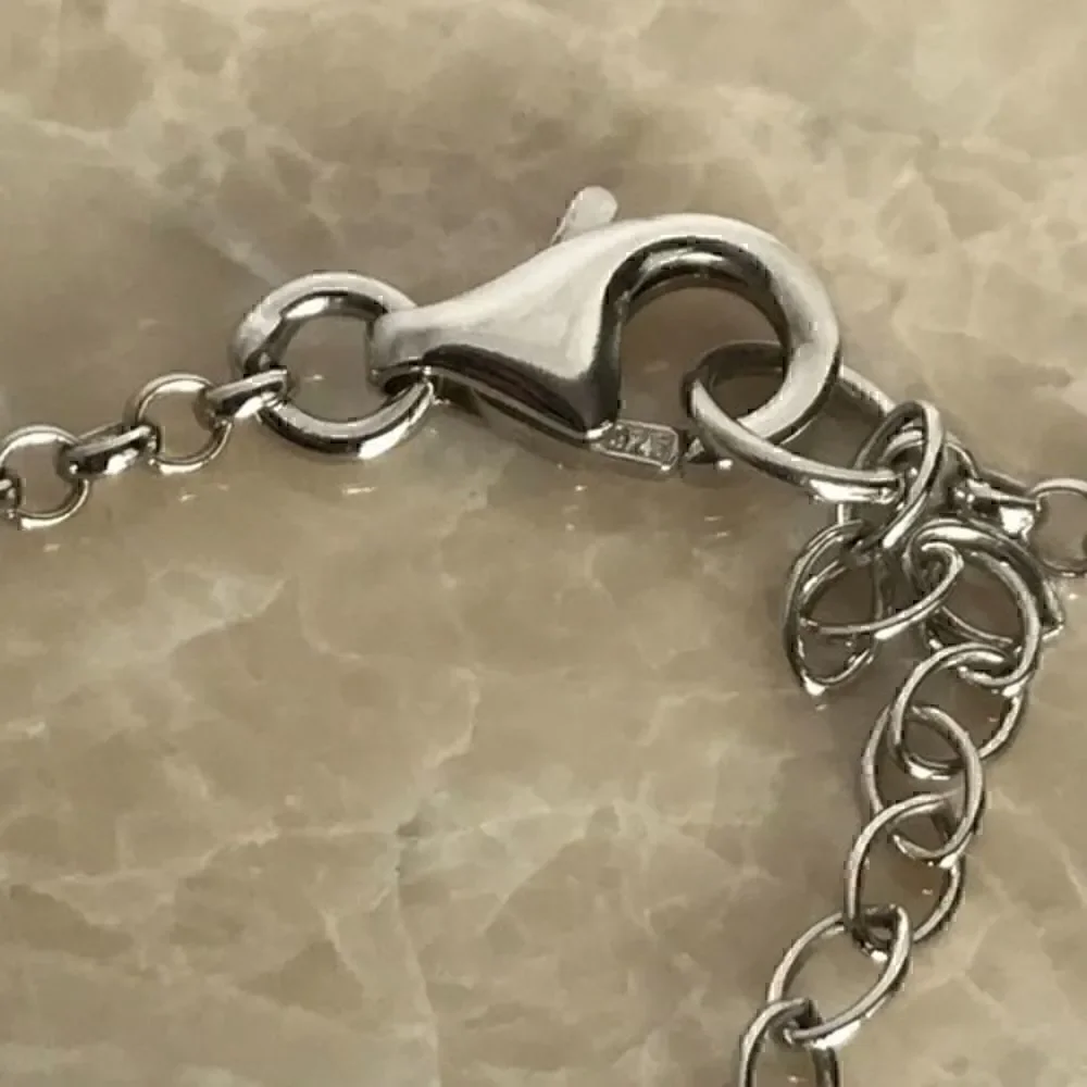 DON LUCAS necklace‎ 925 silver Swarovski Cristals​​​​​​​​​