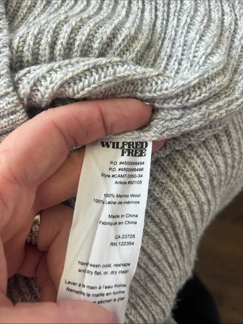 Wilfred soft ribbed