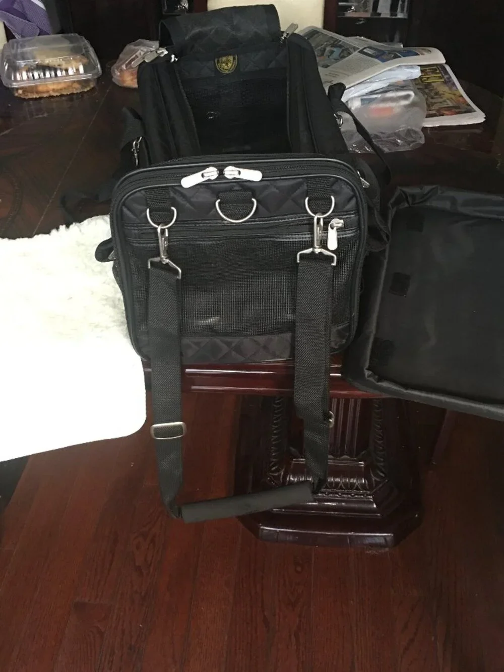Sherpa Pet Carrier Airline Approved with Wheels, Spring Frame- Cat & Dog Carrier