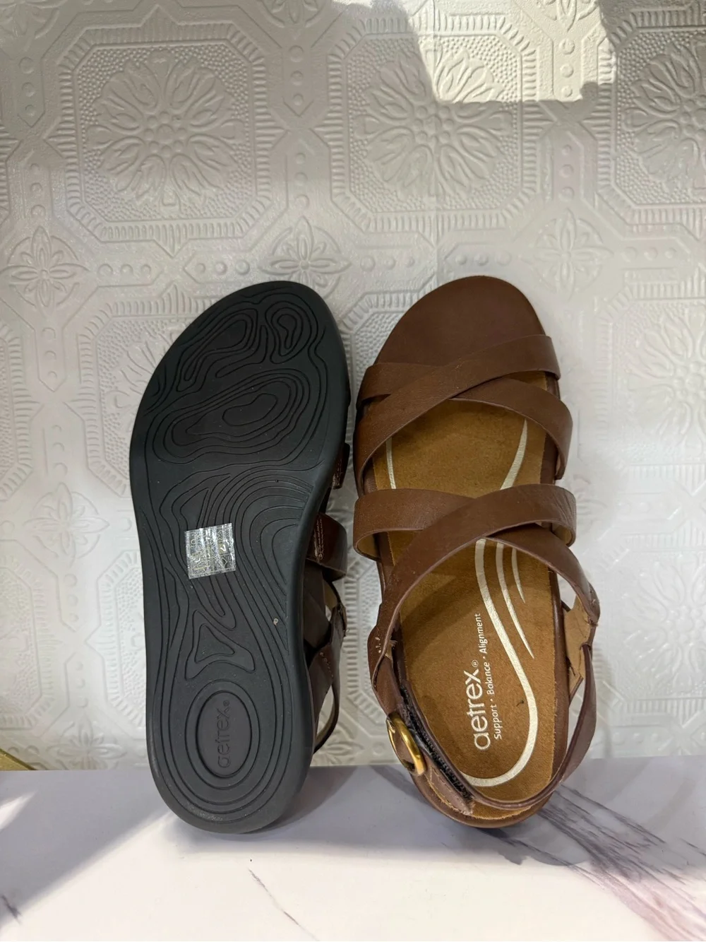 Aetrex soft brown