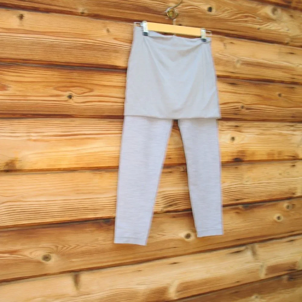 Lululemon Yin To You Crop Pants Leggings Fossil Slub 23