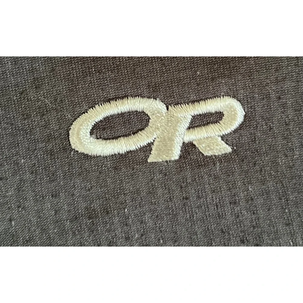 Outdoor Research Mens Black 1/4 Zip Grid Fleece Pullover Active Top Large