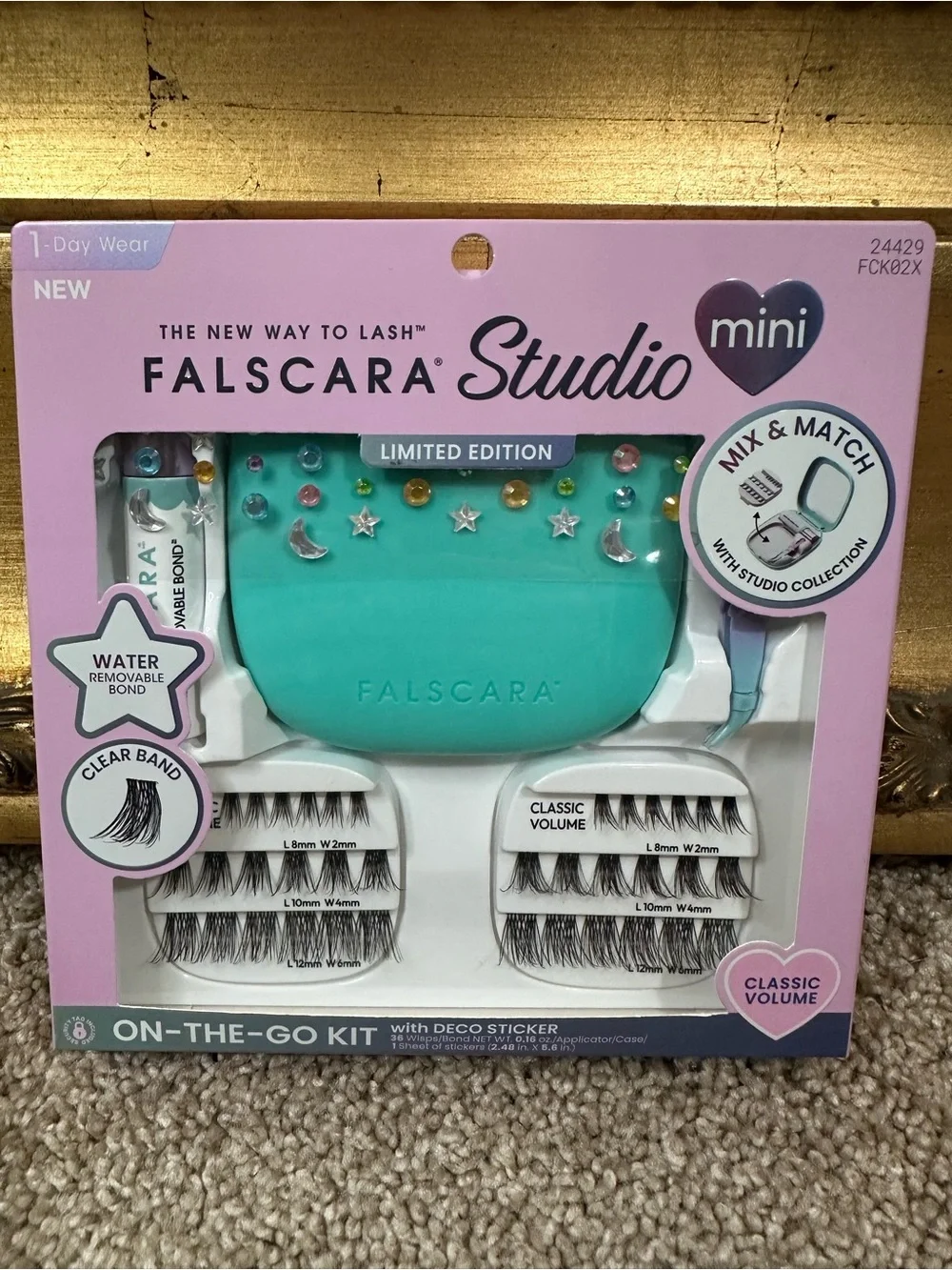 NIB Kiss Falscara Studio All-In-One Lash Extension Kit 24429 Classic Volume