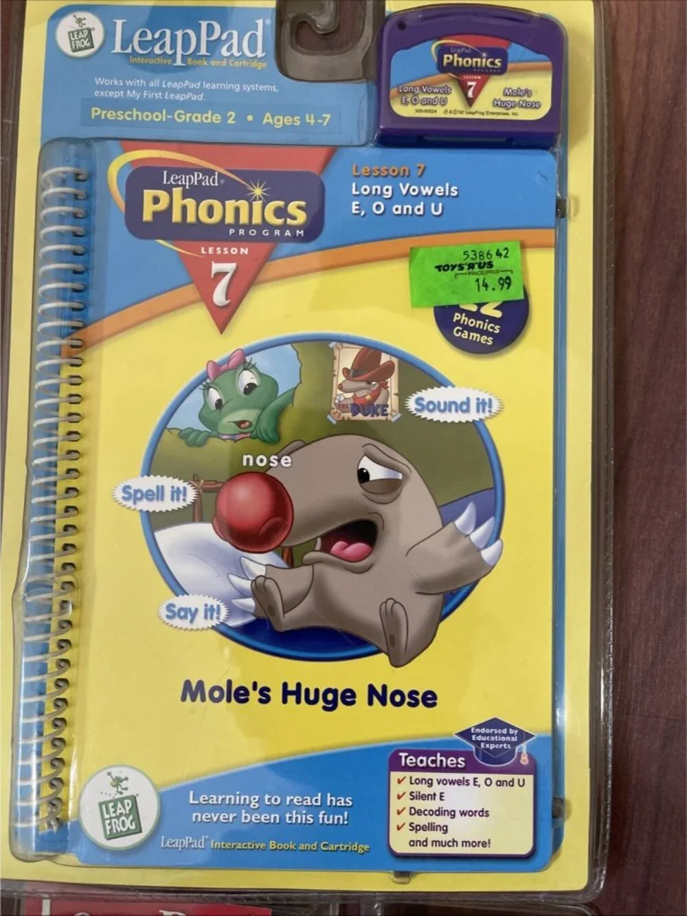 4 Leap Frog Leap Pad Books with Cartridges All New (No System)