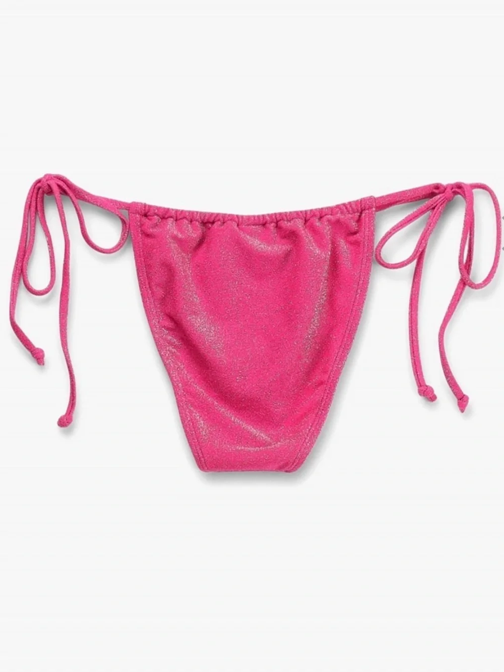 Good American Sparkle Tiny Ties Bikini Bottoms Size 2/Med