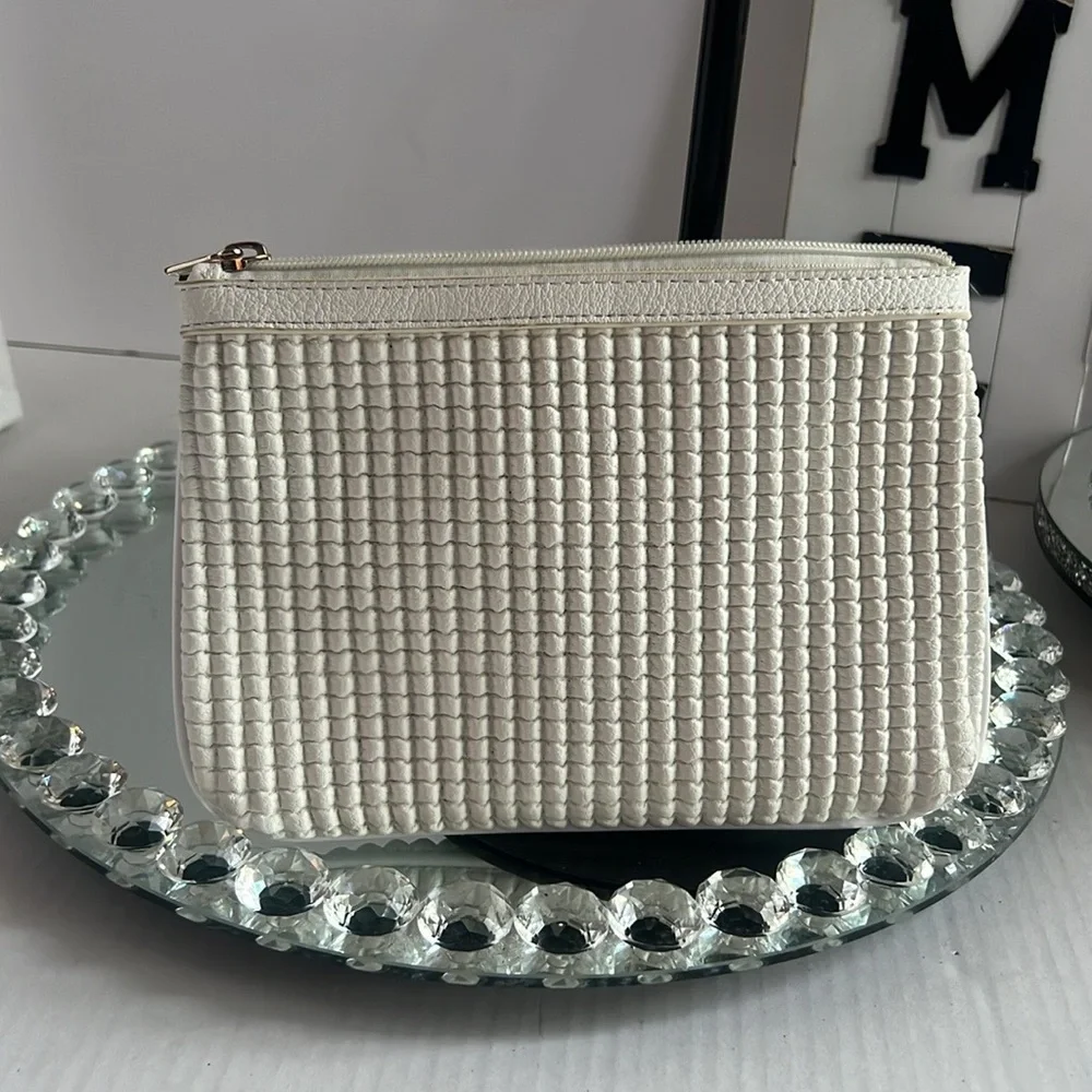 Cream Cosmetic Bag
