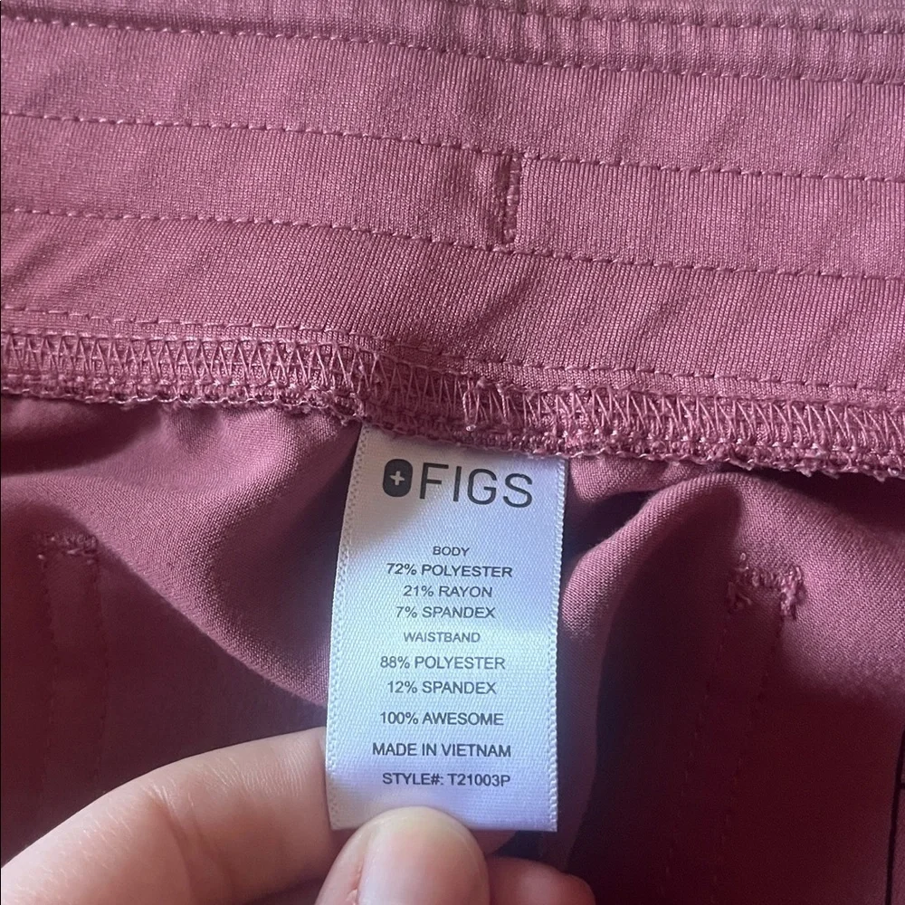 FIGS MAUVE LIVINGSTON SCRUB PANTS WOMENS XL