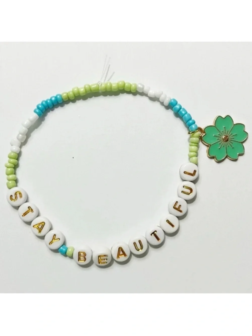 Taylor Swift Eras Tour Friendship Bracelet Stay Beautiful Debut with Charm