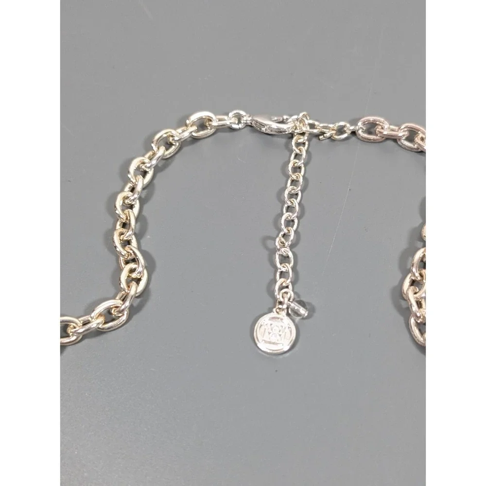 Classic Chic Rope‎ Faux Pearl Oval Cabochon Black Statement Neckalce Retro 19 in
