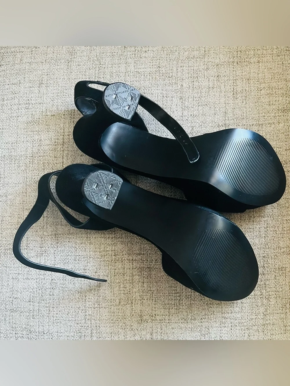 Women’s Black Platform Ankle-Strap Heels