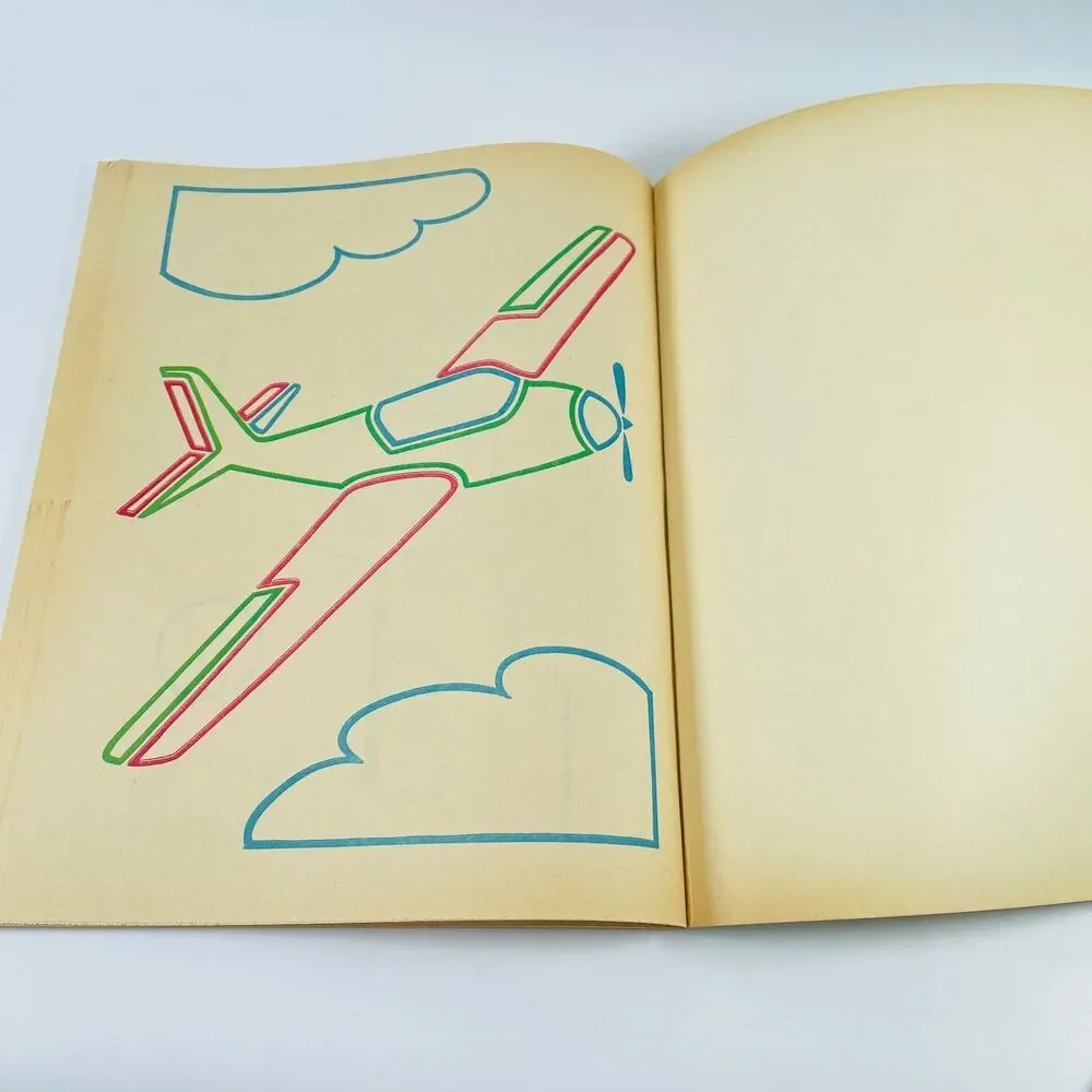 Follow the Colors Stang 1964 Illustrated Children's Whitman Coloring Book Unused