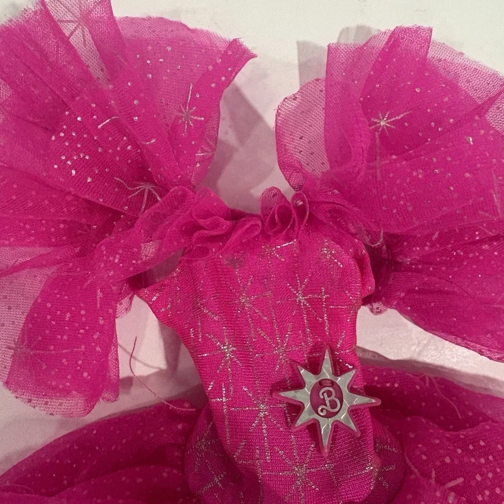 Vintage Happy Holidays Barbie Pink Dress Special Edition Mattel 4098 90s