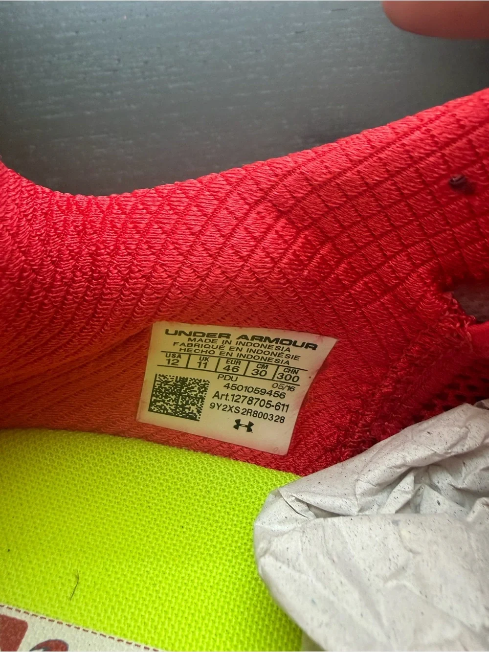 Under Armour vibrant red
