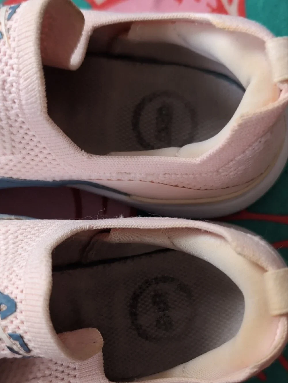 APL Knit Slip-On Sneakers in Blush Pink & Charcoal Strap