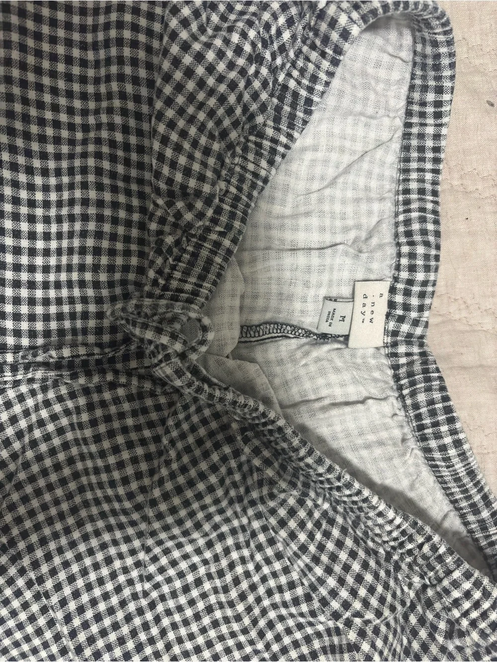a new day Black and White Gingham Women’s Shorts