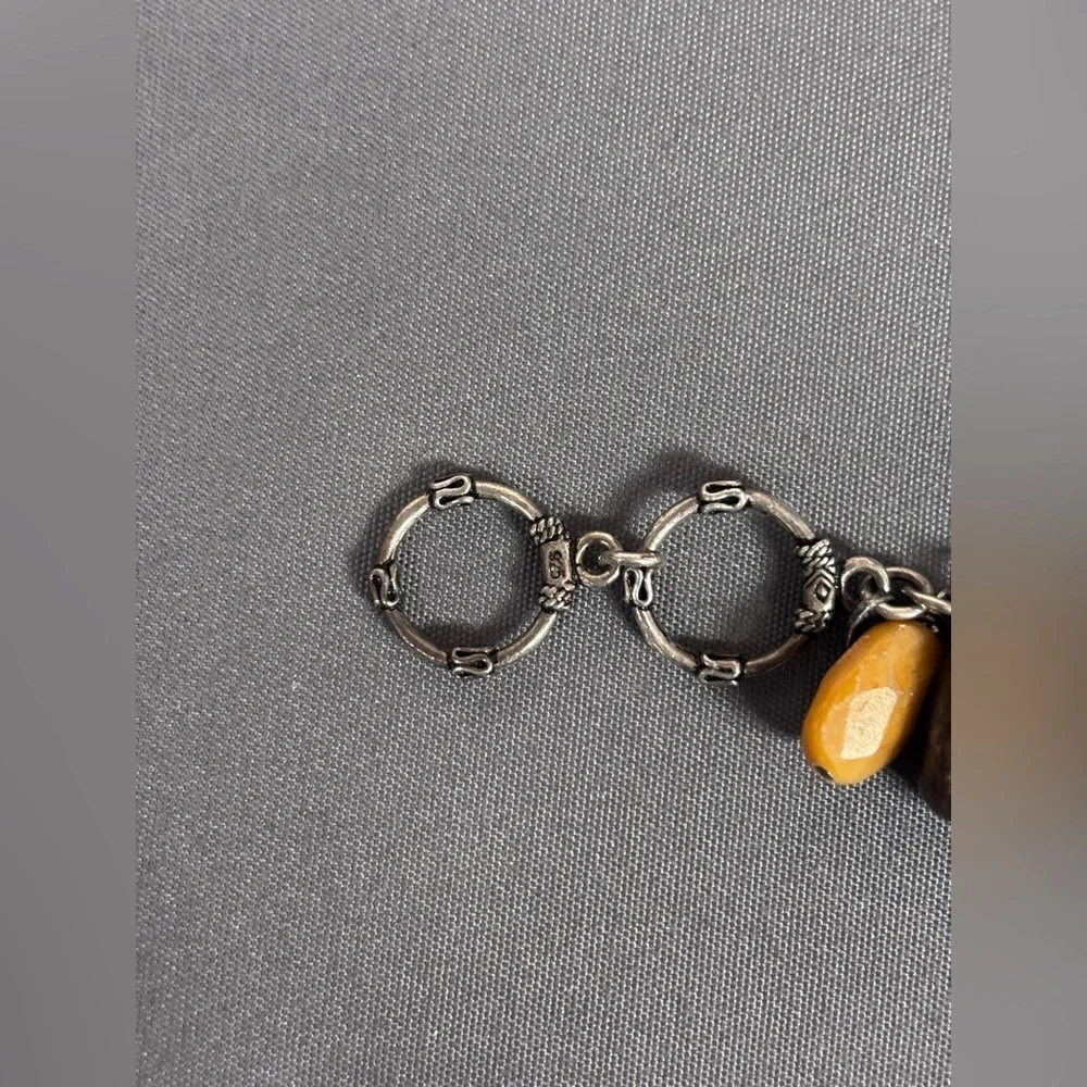 Silpada 925 Sterling Silver Gemstone Oxidized Cha Cha Bracelet B1648 RETIRED