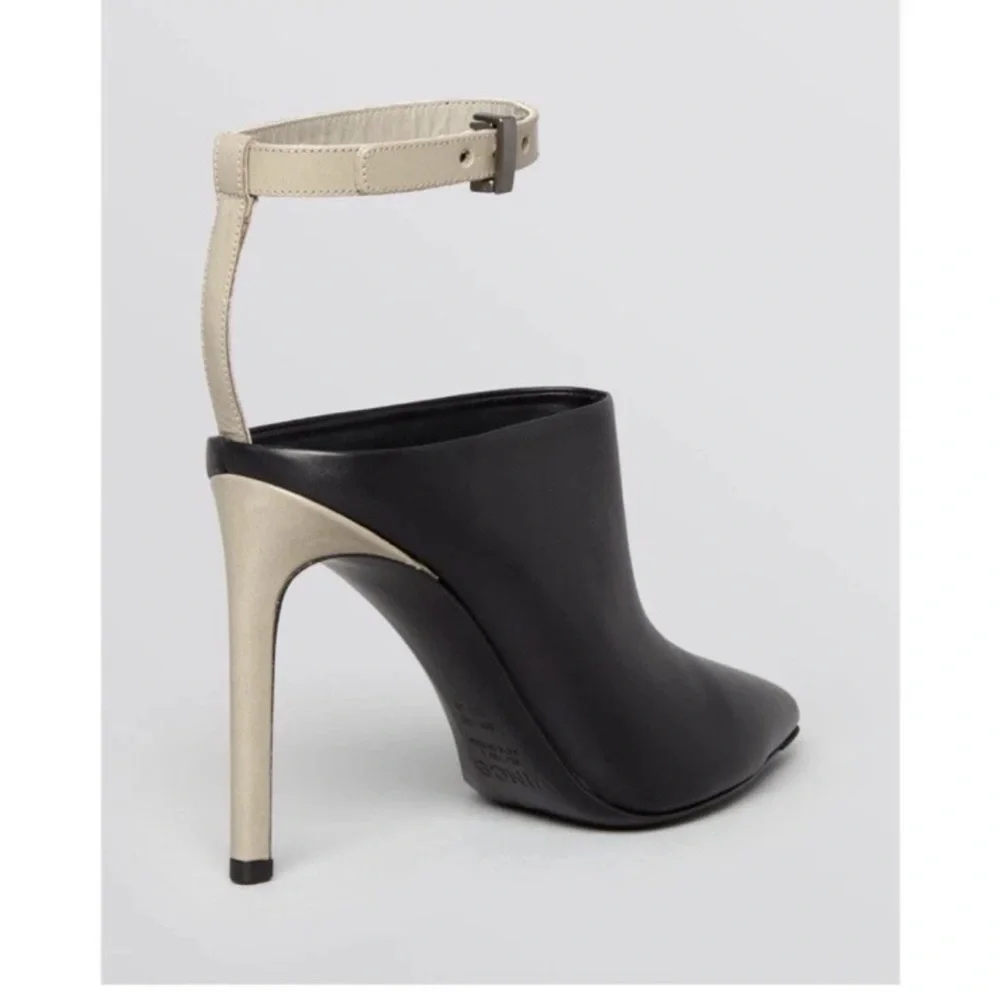 Vince black leather