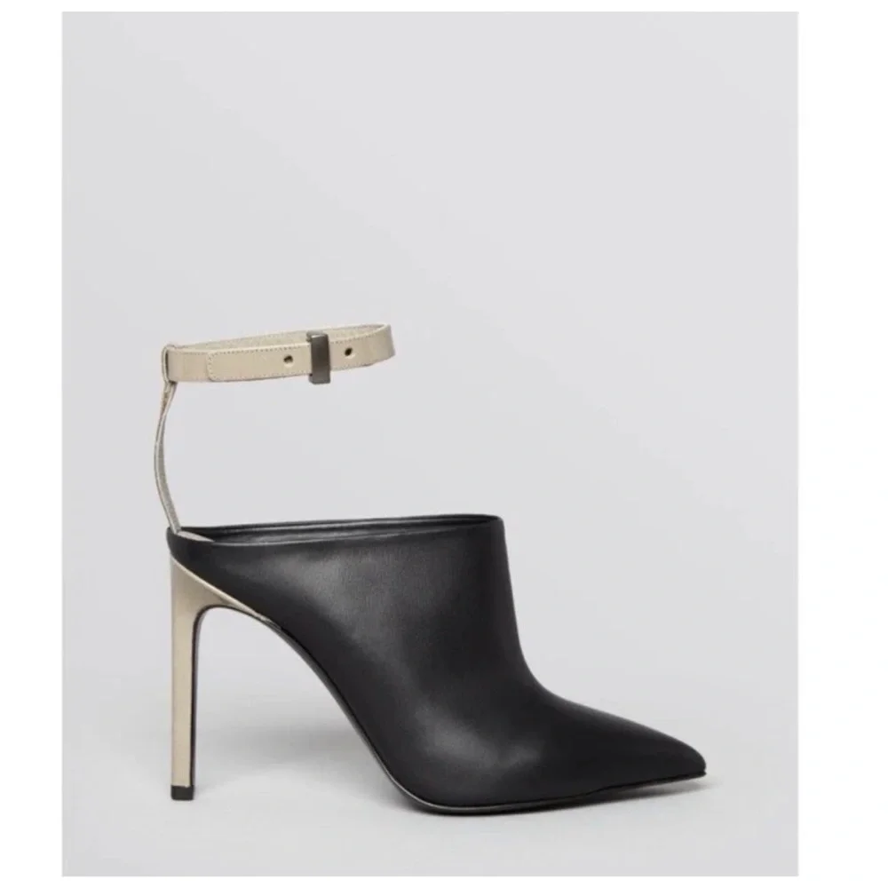 Vince black leather