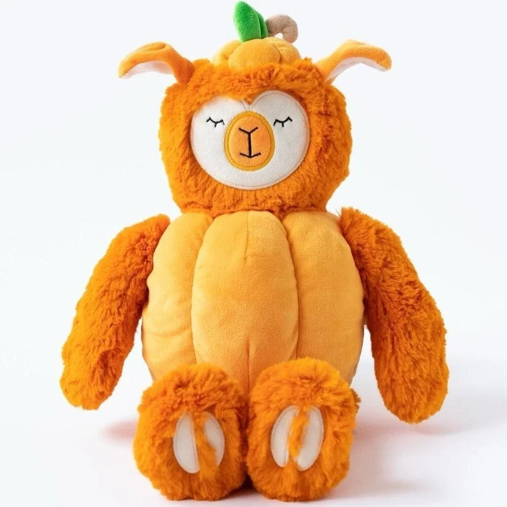Slumberkins Alpaca Pumpkin Kin Plush‎ Soft Lovey Stuffed Animal Halloween Orange
