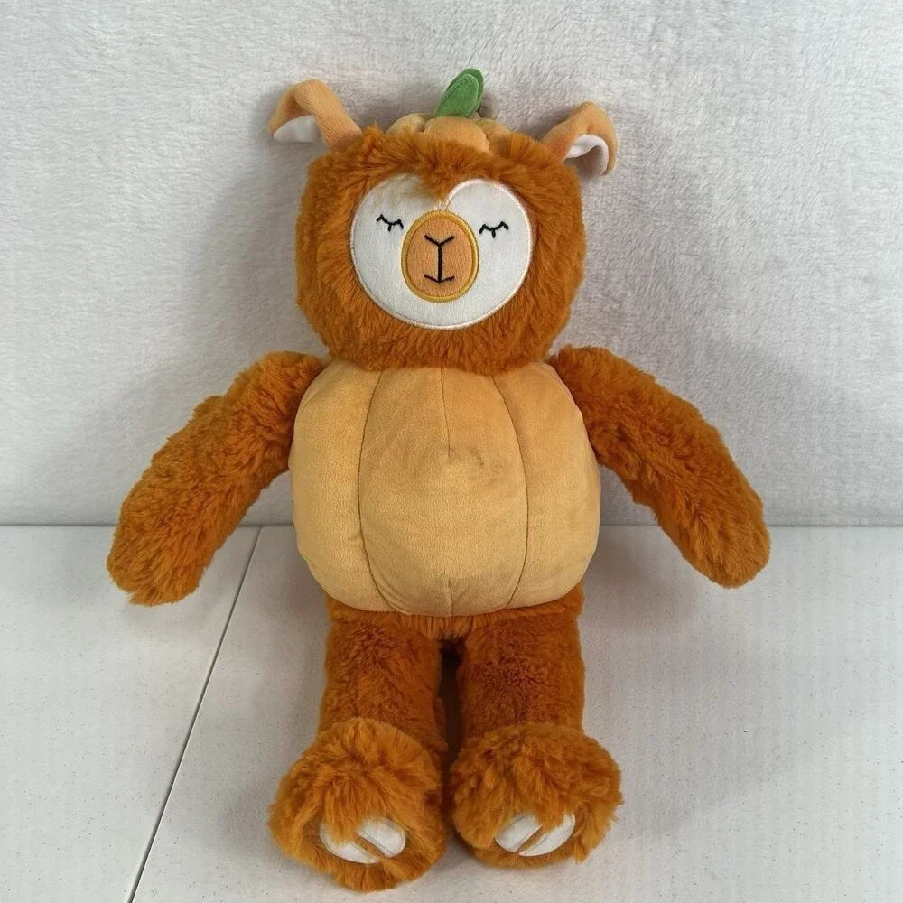 Slumberkins pumpkin alpaca