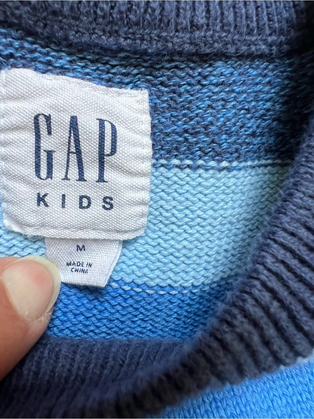 GAP Blue Striped Sweater Kids M and Blue Corduroy size 9-10 L.O.G.G. Pants