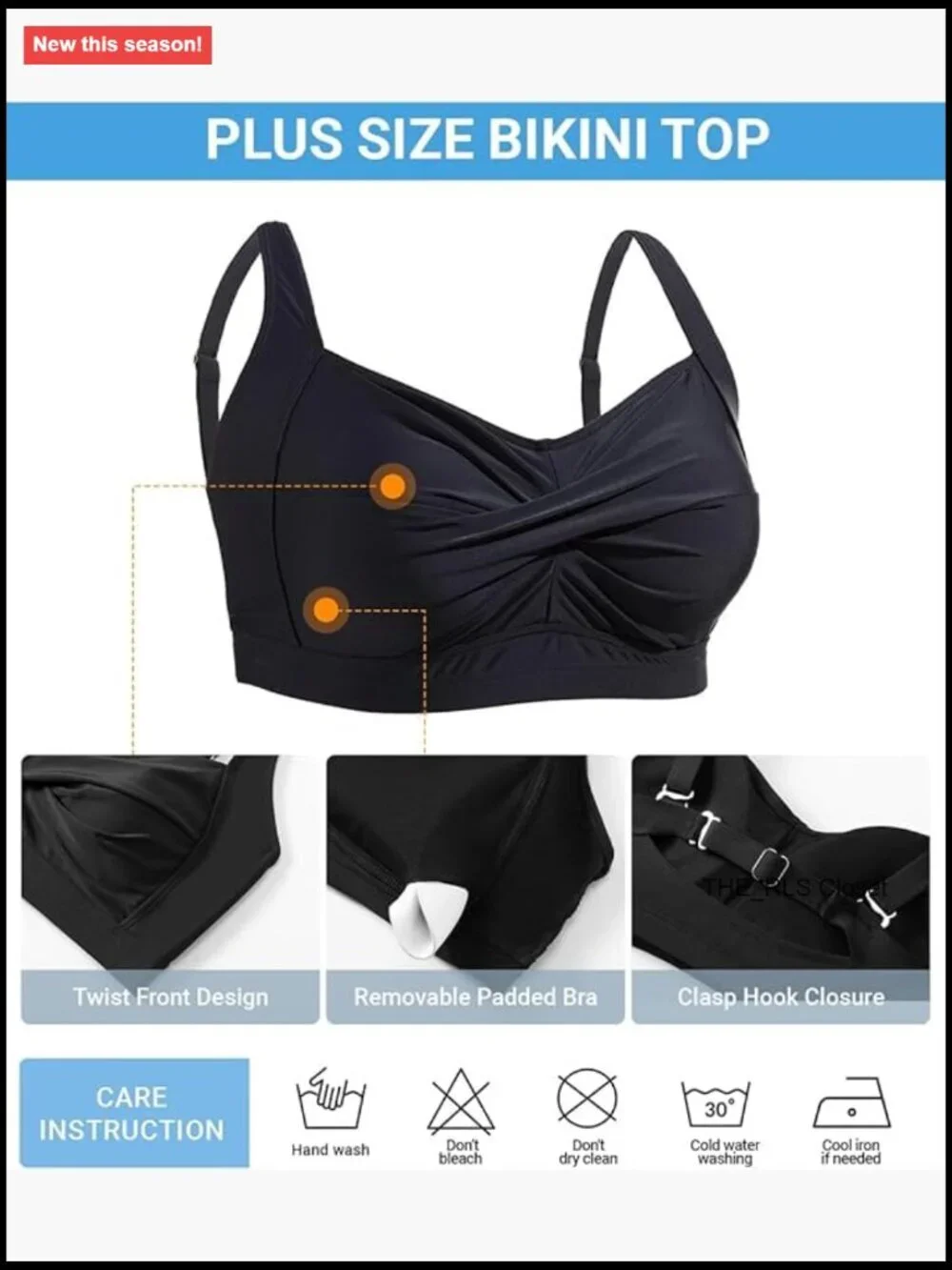 Plus Size High Waist Bikini Set with Tummy Control Ruched Full Coverage