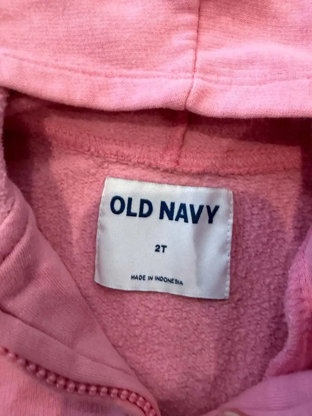 Old Navy Full-Zip Hooded Sweatshirt Pink