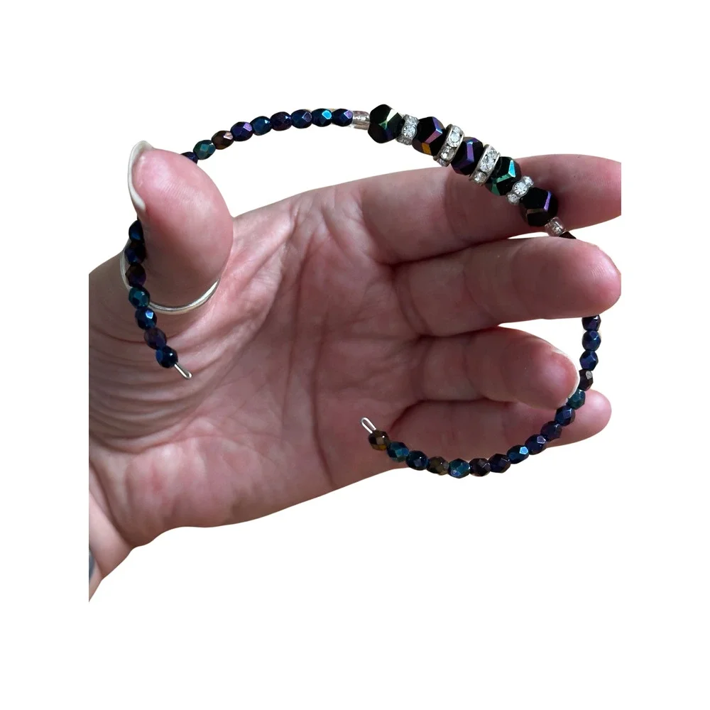 Vintage Crystal and Cubic Zirconia Wrap Bracelet