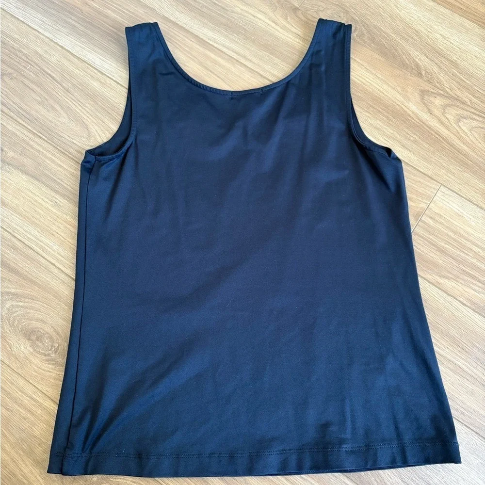 Judy P‎ Christina Sabrina UPF 50 Tank Top Slimming Preppy Career Office Luxury