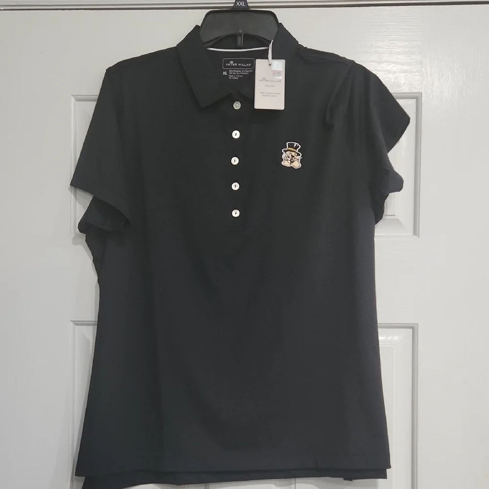 NWT Wake Forest Peter Milar Polo Shirt Size XLarge