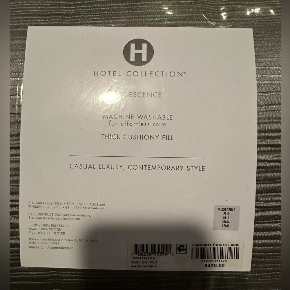 Hotel Collection new never
