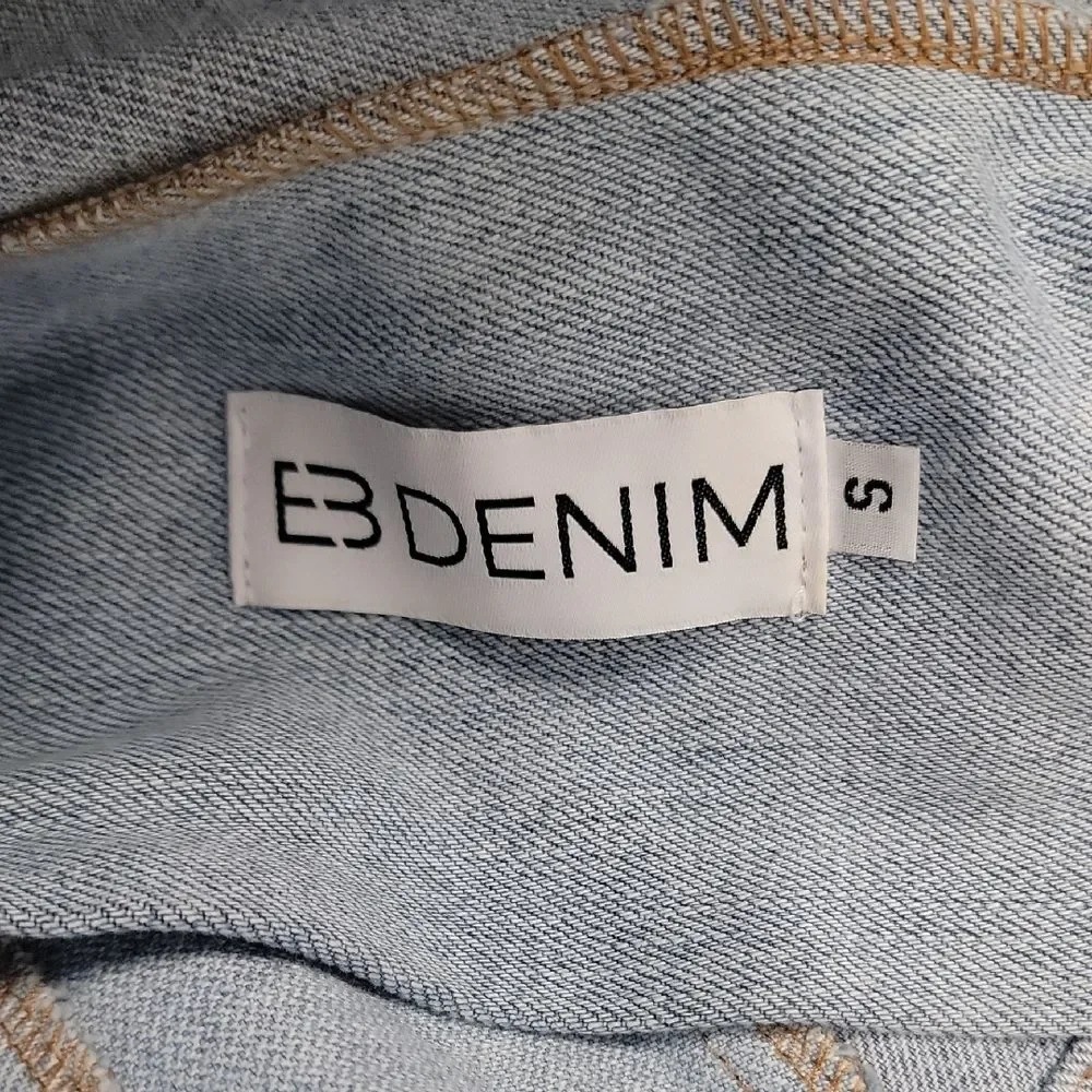 EB Denim Fairygrunge Corset Fitted Tank Top Blue Size S Y2K