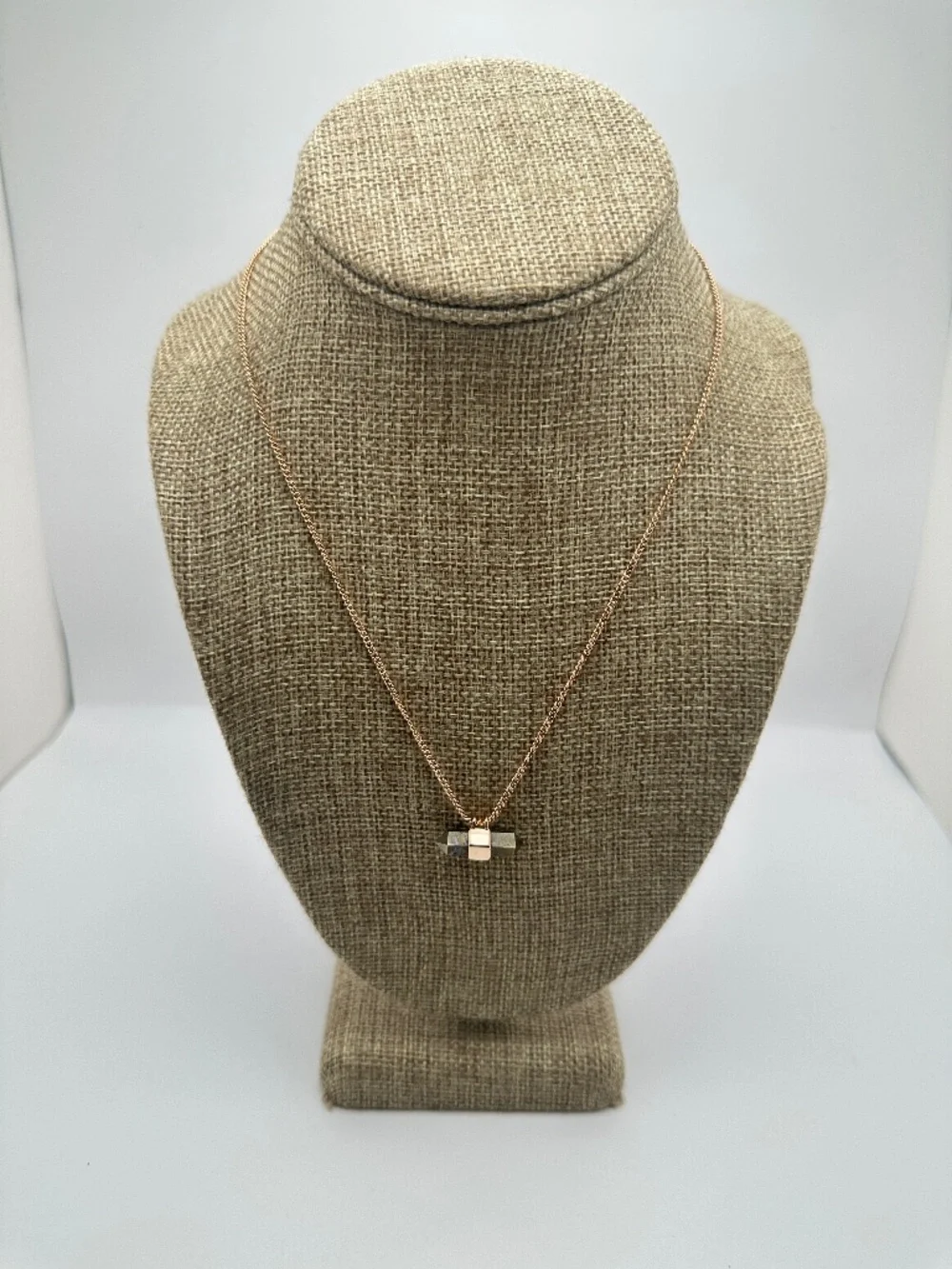 KENDRA SCOTT Amanda Pyrite + Rose Gold Necklace