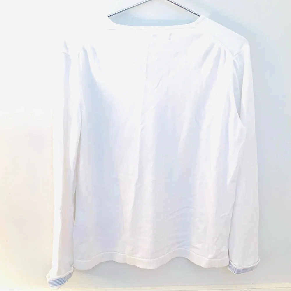 TOMMY HILFIGER Essential Solid V-NECK Sweater, white